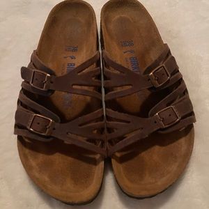 SOLD. Brown Birkenstock Sandals 7-7.5